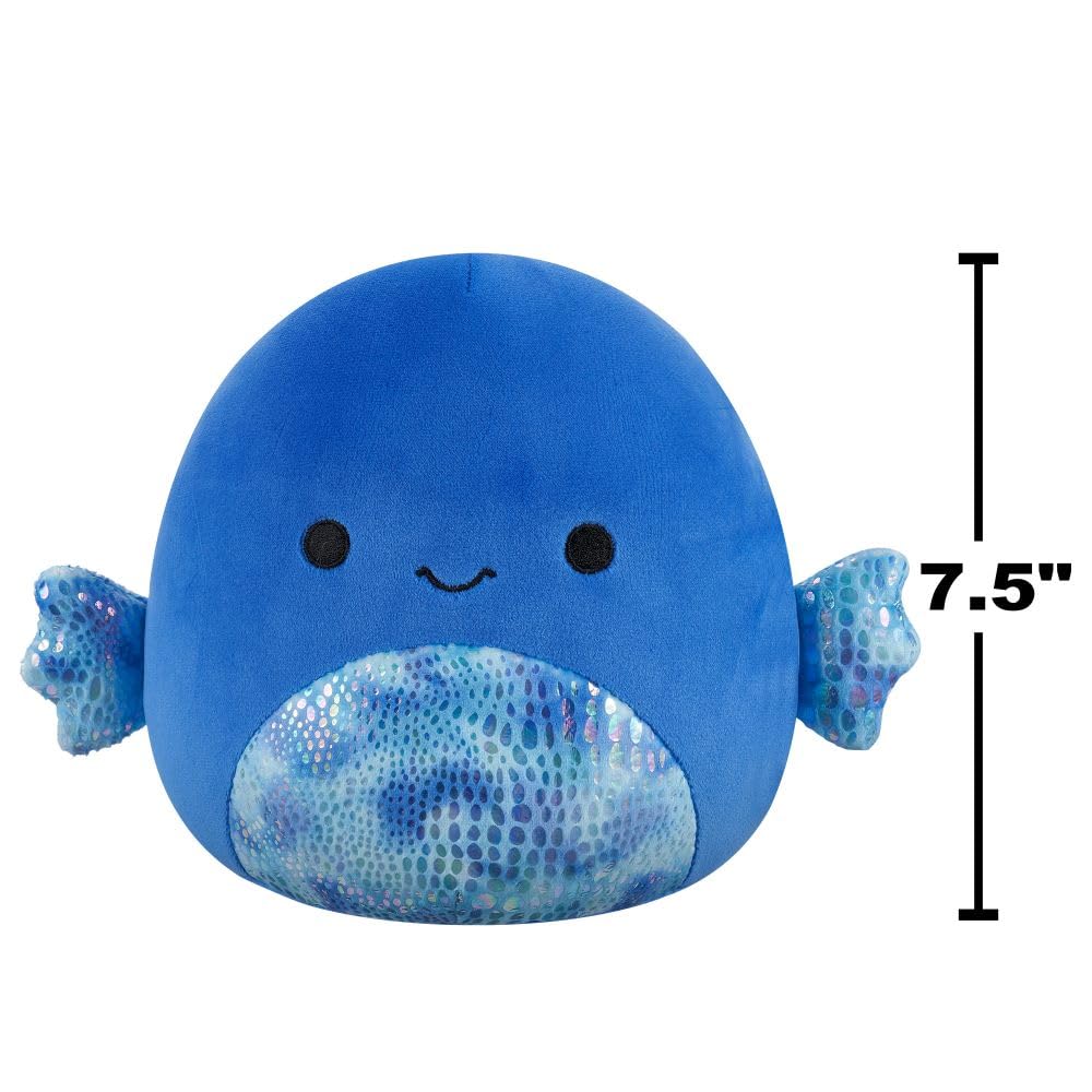 Squishmallows Kobester, der blaue Kampffisch, Plüsch – ultraweiches 7,5 Zoll großes Stofftier 4