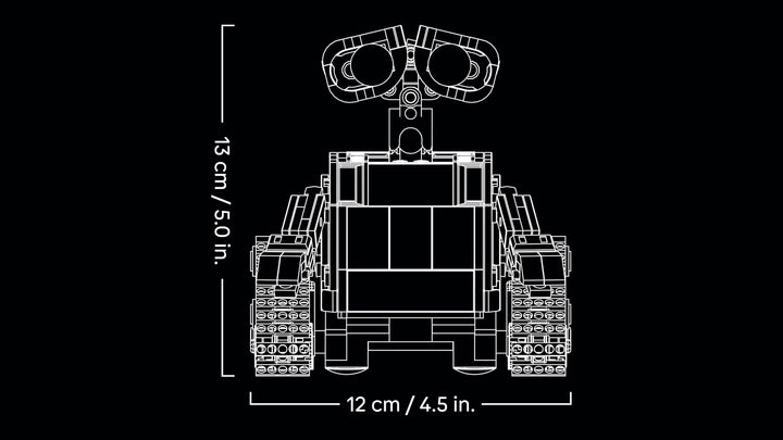 LEGO Disney Pixar WALL-E and EVE Building Set - 811-Piece Display Model for Adults
