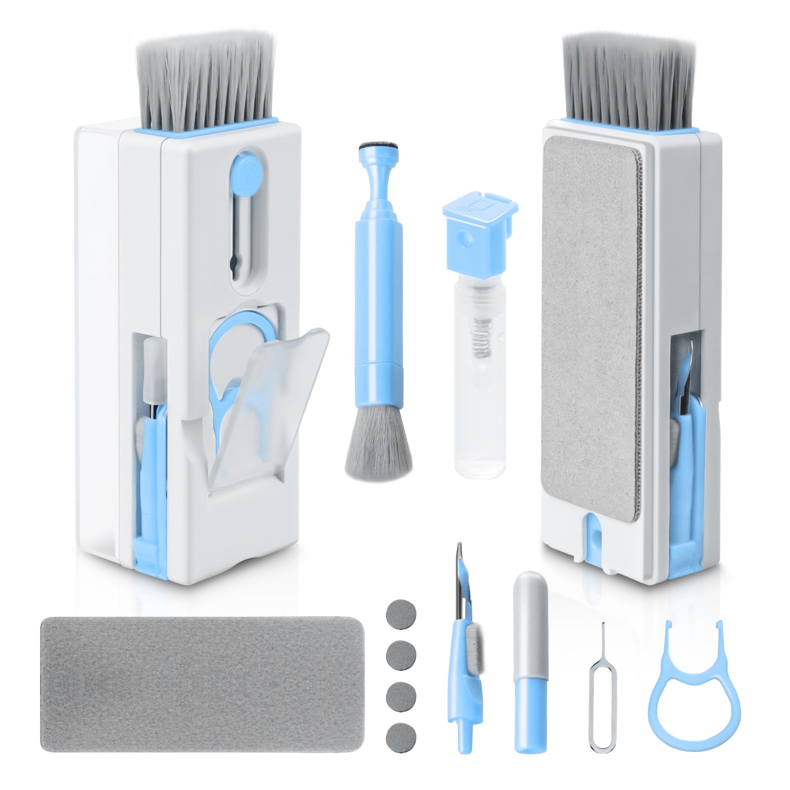 Alyvisun 11 in 1 Laptop Cleaning Kit - Multifunctional Keyboard Cleaner Brush & Keycap Puller | Blue