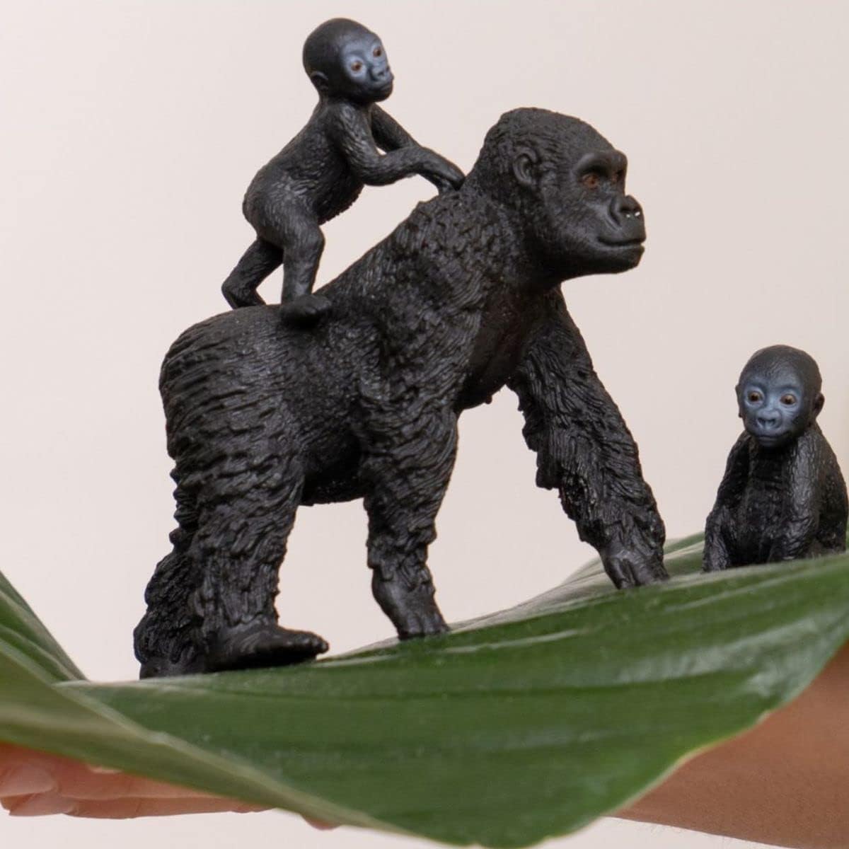 SCHLEICH Gorilla Family Wildlife Playset - 3-Piece Animal Figurine for Kids 3-8 Years 4