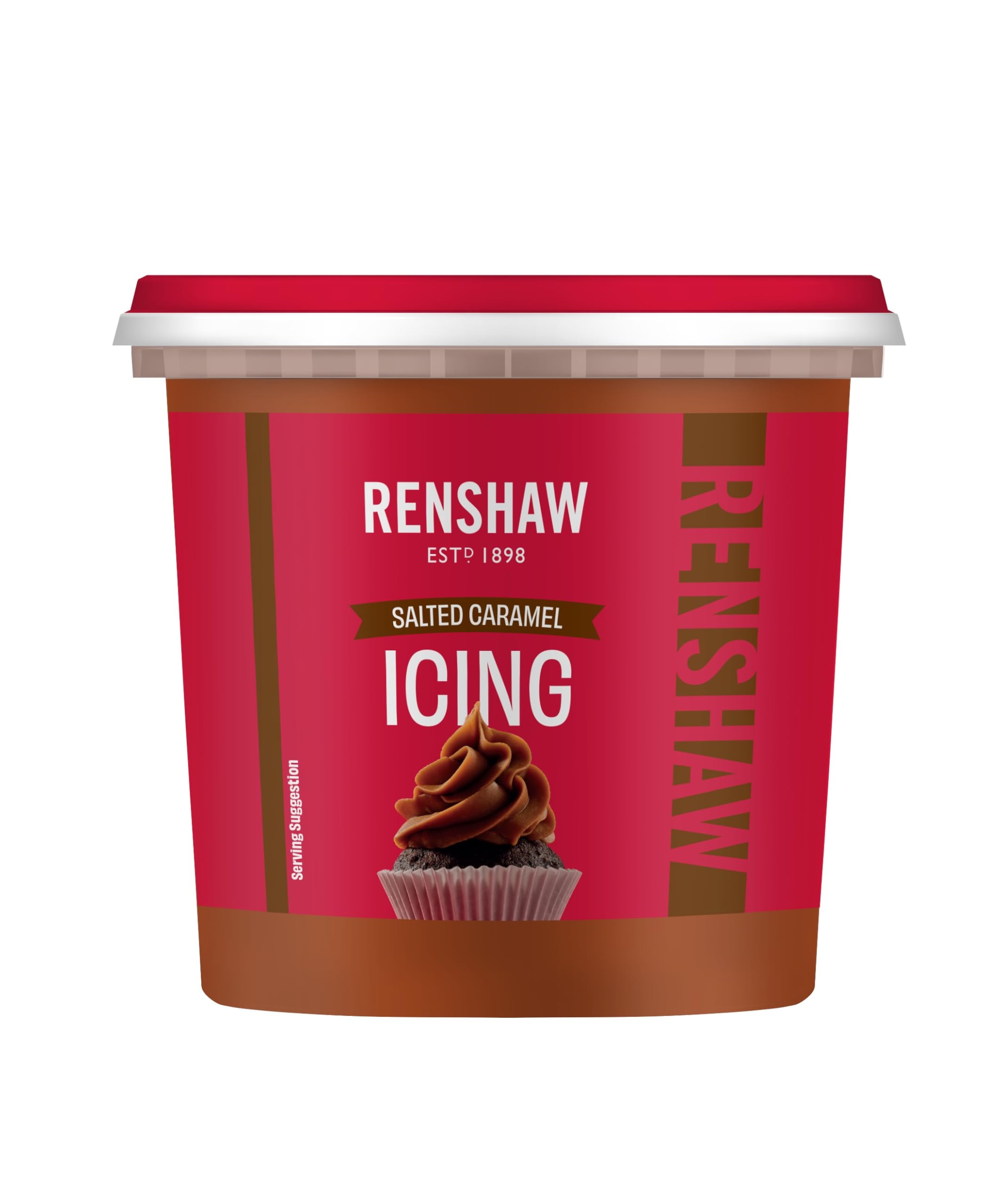 Renshaw Vegan Buttercream Style Soft Icing - Salted Caramel | 400g Tub