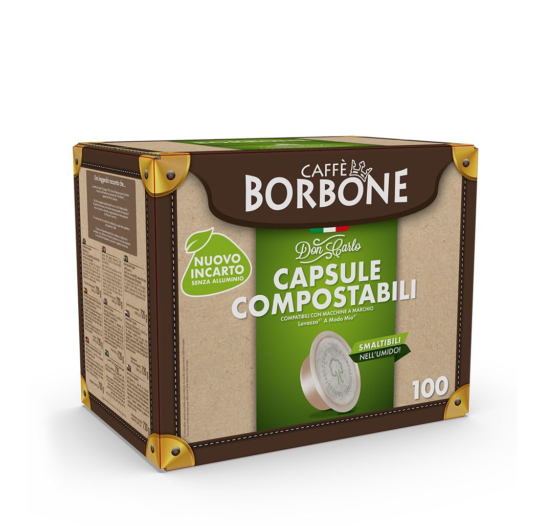 Caffè Borbone Don Carlo Gold Coffee Blend - 100 Compostable Capsules 3