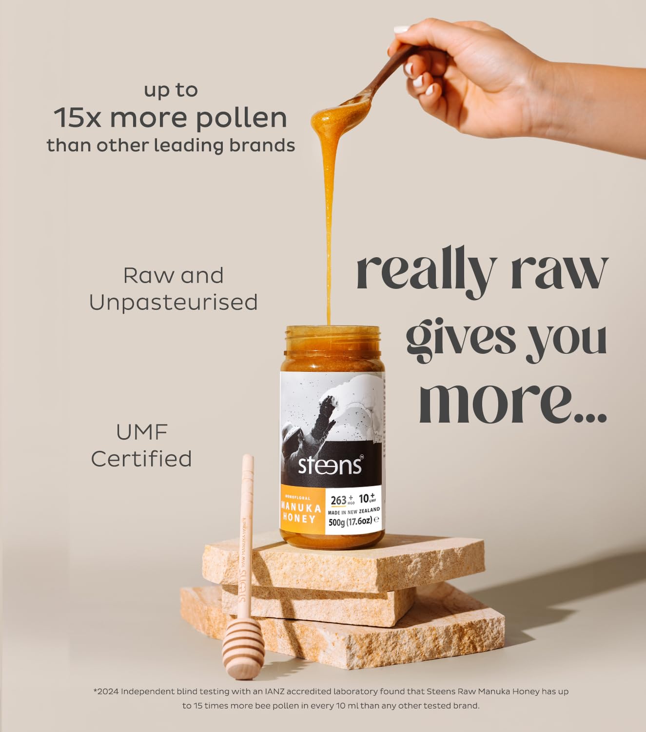 Steens Manuka Honey - Pure & Raw Active Manuka Honey (500g) 10