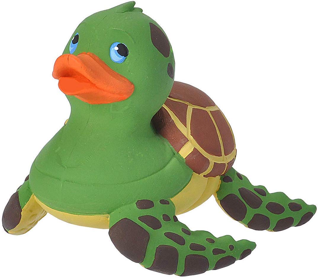WILD REPUBLIC Rubber Duck - Green Sea Turtle Bath Toy | Mold-Free | Ages 6 Months+