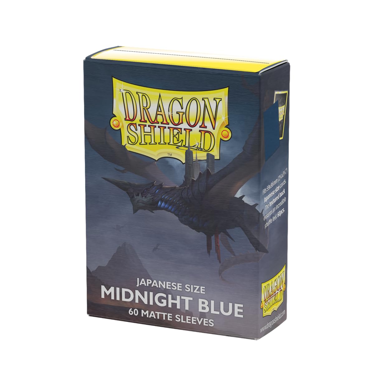 Dragon Shield Midnight Blue Mini Matte Sleeves - 60ct Japanese Size Card Protectors