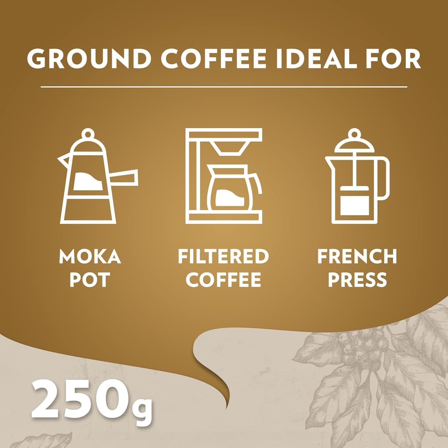 Lavazza Qualità Oro Ground Coffee - 6 x 250g Packs, 100% Arabica Blend for Moka Pot & Filter 4