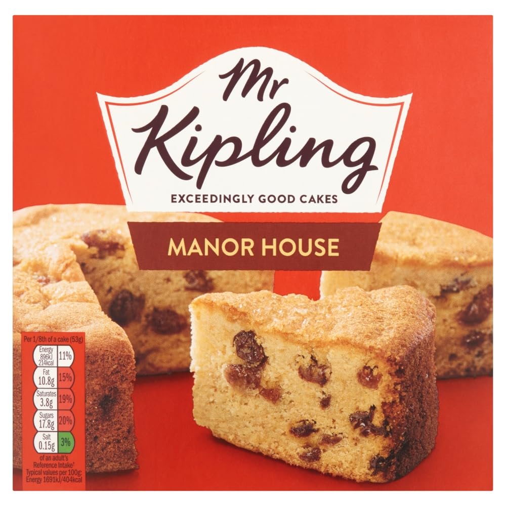 Mr Kipling Manor House Cake - Golden Sponge with Sultanas & Demerara Sugar, 390g 9