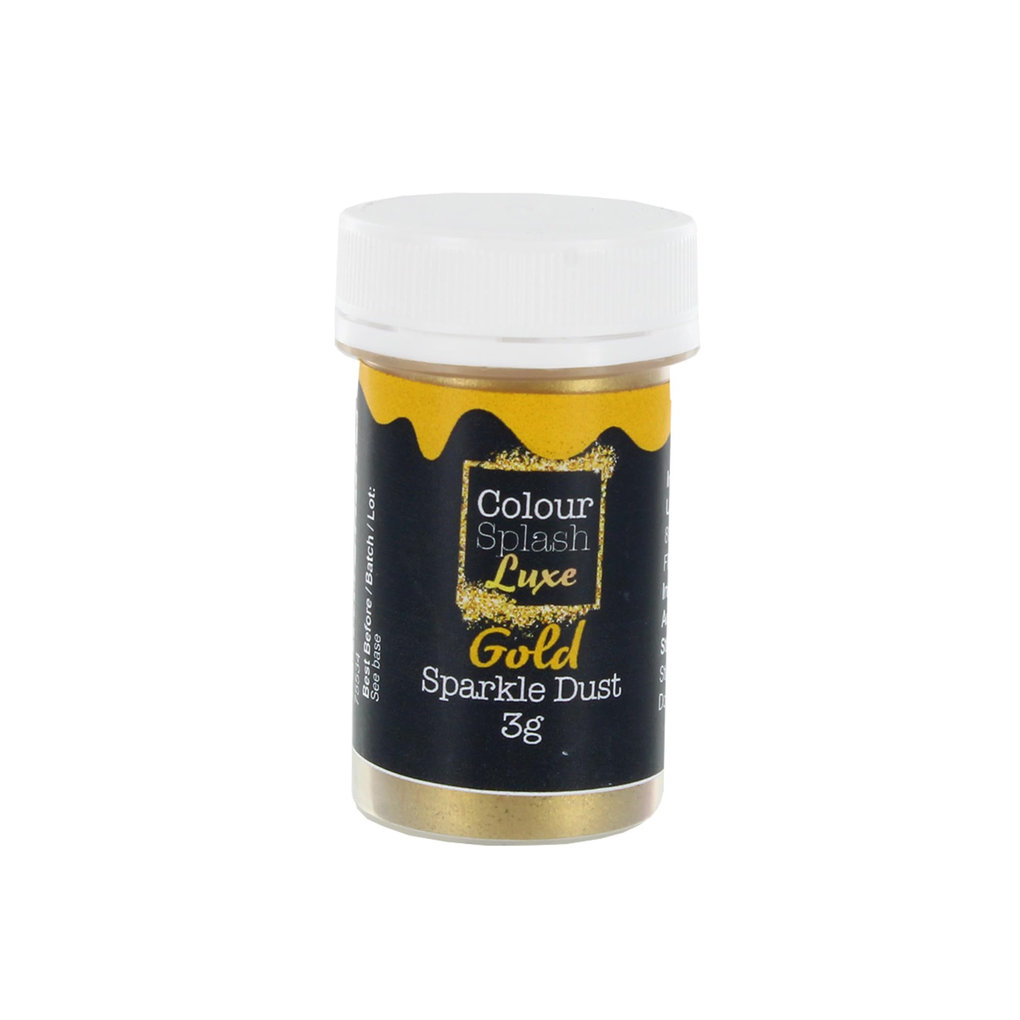 Colour Splash Luxe Gold Sparkle Dust – Essbares Glitzerpulver zum Dekorieren und Backen von Kuchen