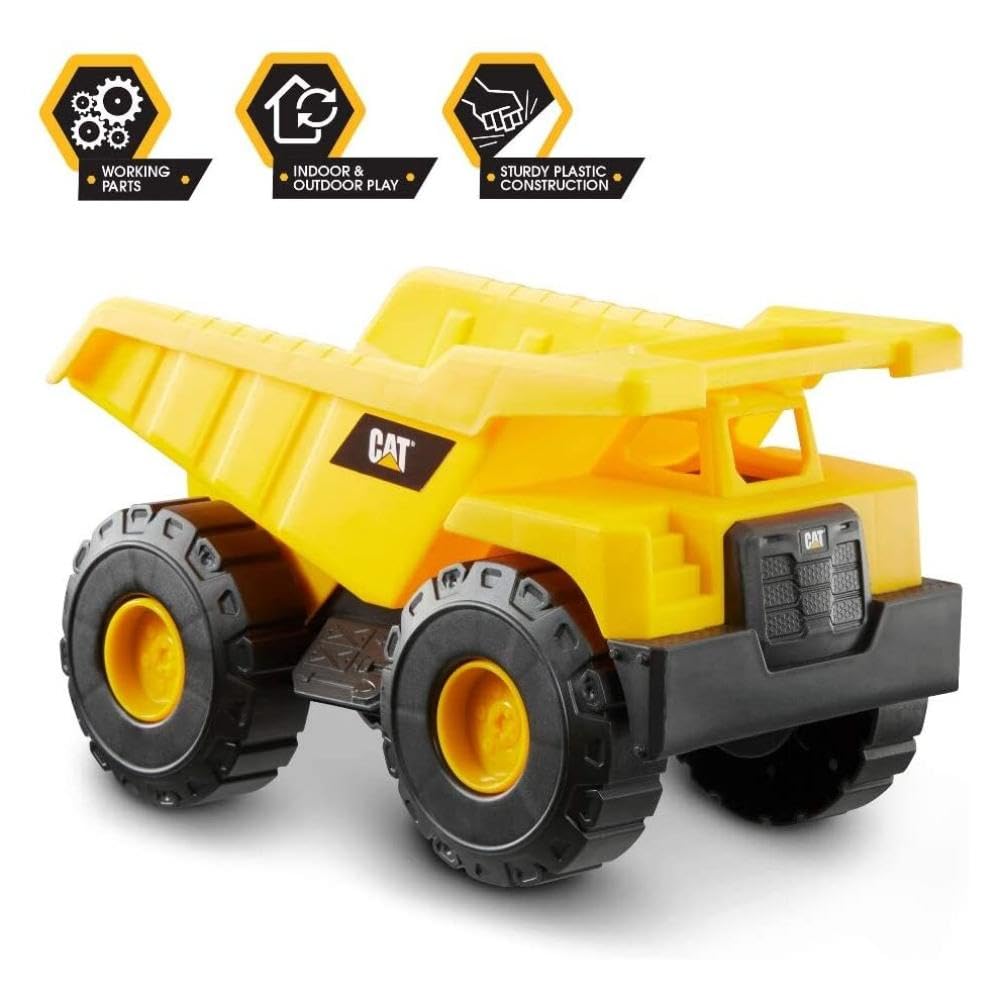 CAT® Construction Dump Truck - 10-inch Articulated Dumping Vehicle for Kids Ages 2-6 3