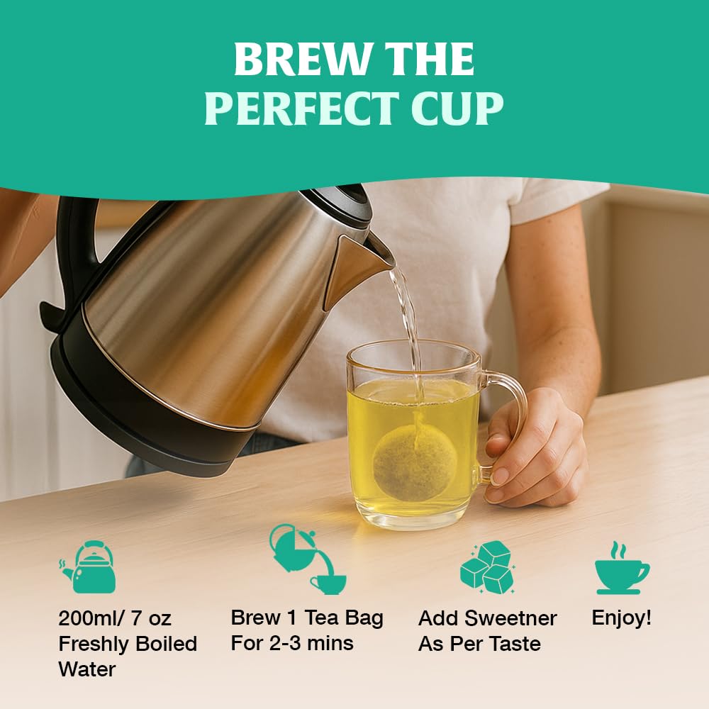 HANDPICK Peppermint Tea Bags (100 Count) Non-GMO, 100% Pure Herbal Tea - Minty & Refreshing 5