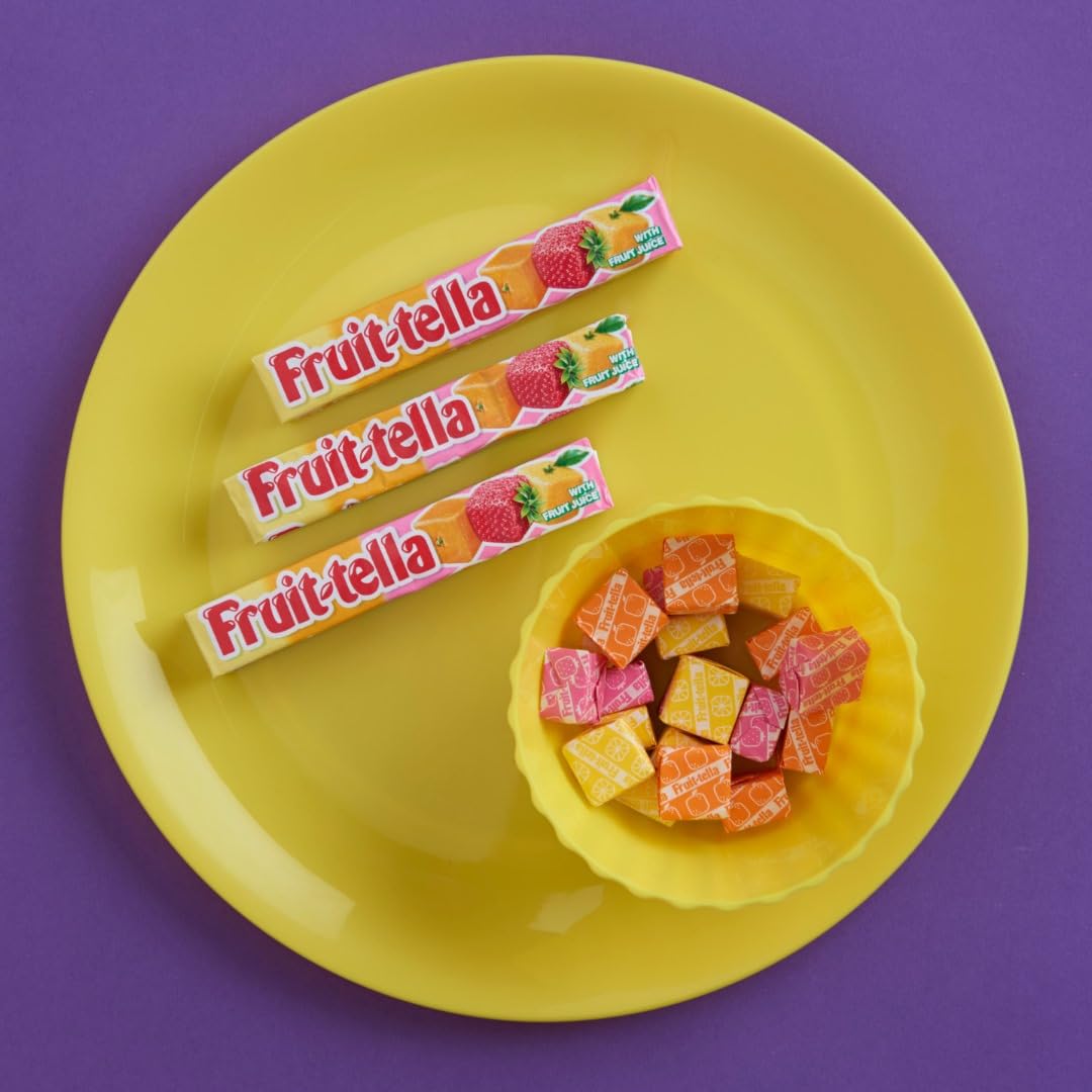Fruittella Summer Fruits Soft Chew Sweets, Vegan & Gluten-Free - 40 x 41g Sticks