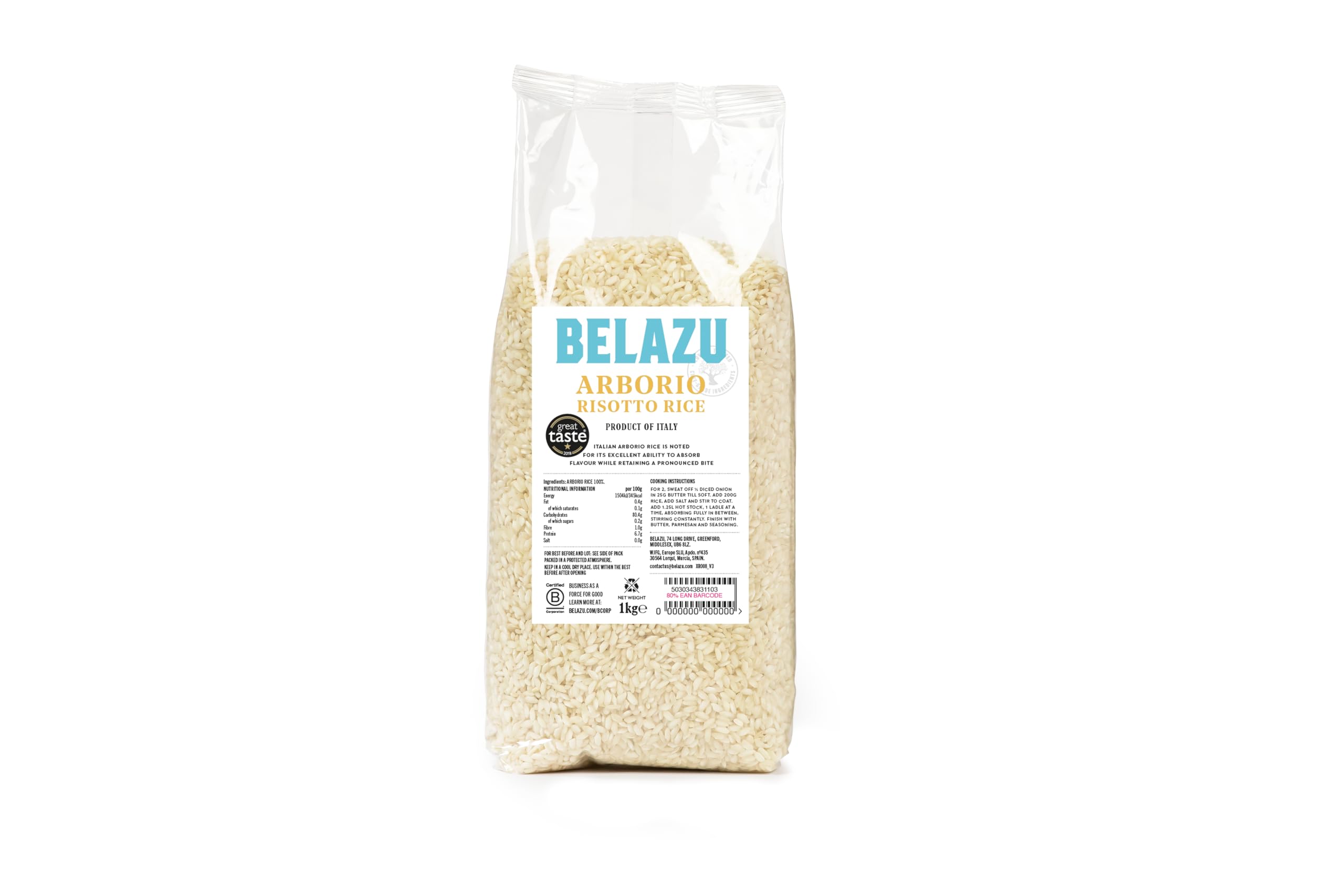 Belazu Arborio Risotto Rice 1 kg