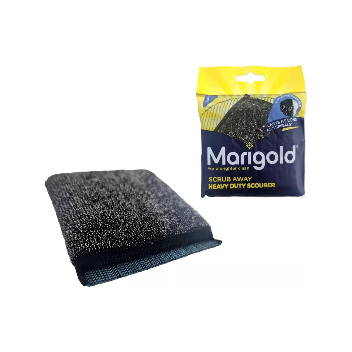 Marigold Scrub Away Heavy Duty Scourer - Tough on Grease | Metal Safe 4