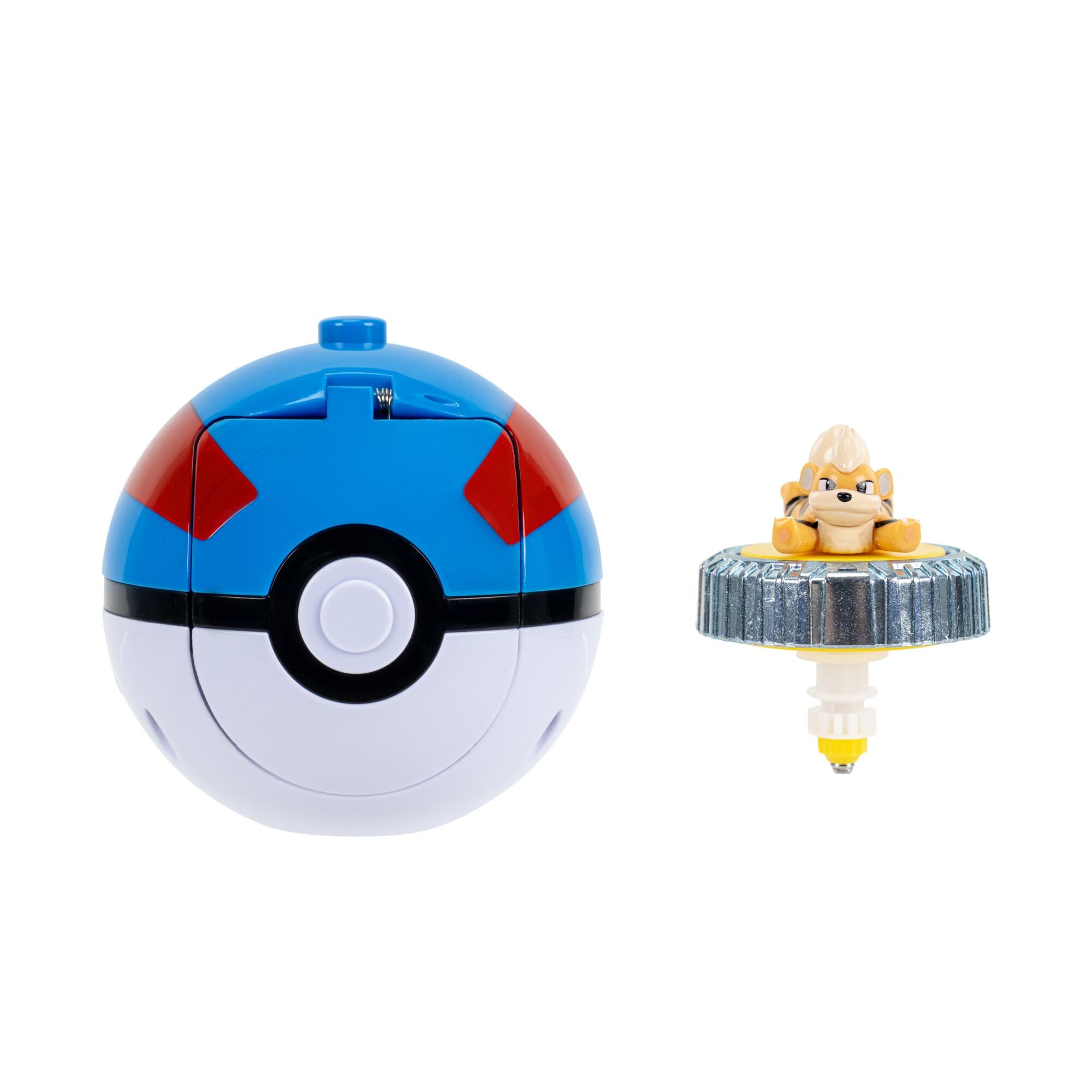 Pokémon Growlithe Battle Spinner Pack - Fire-type Spinner with Launcher | Classic Edition