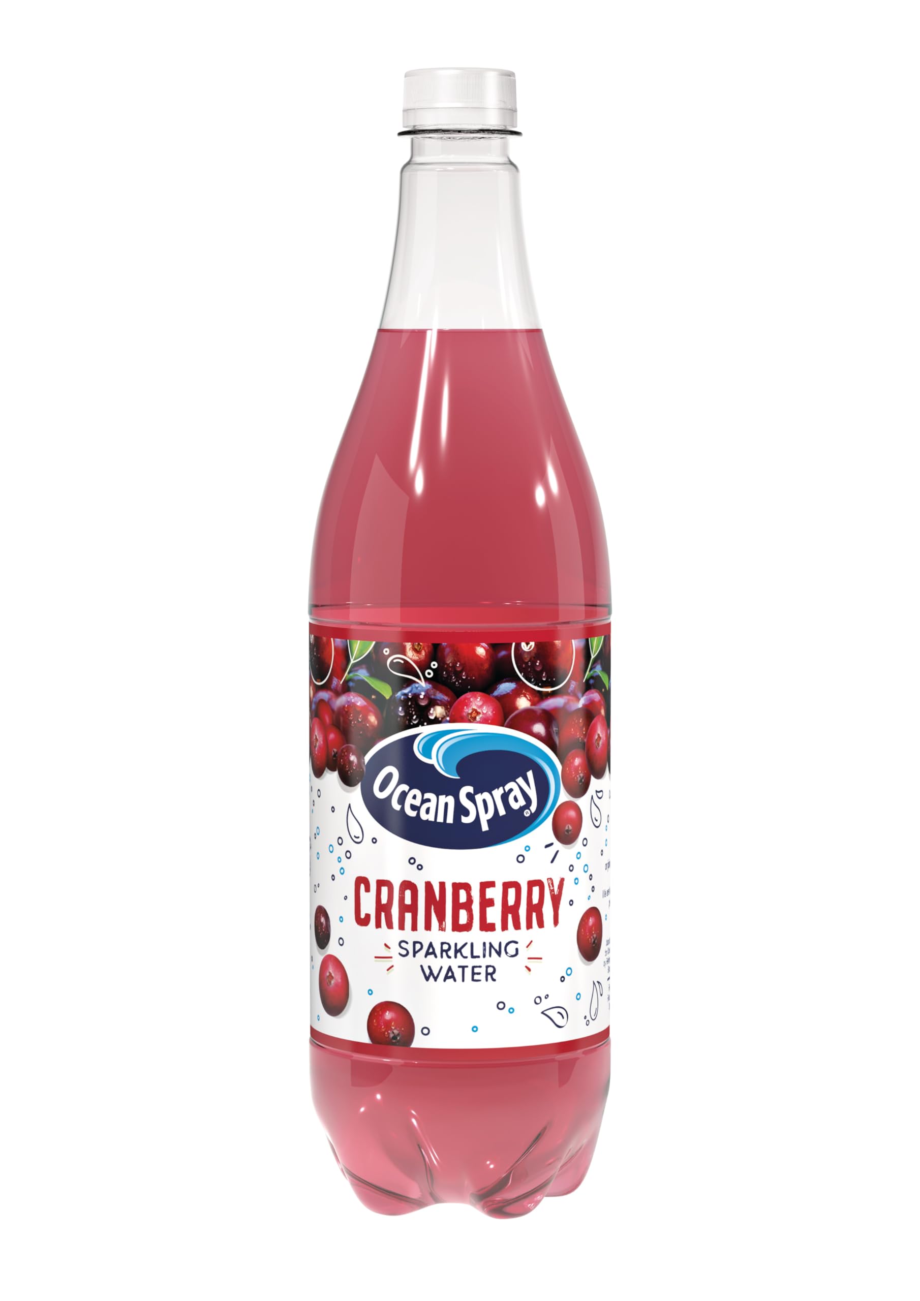 Ocean Spray Pink Cranberry Sparkling Water - Cranberry Flavoured Beverage | 1L