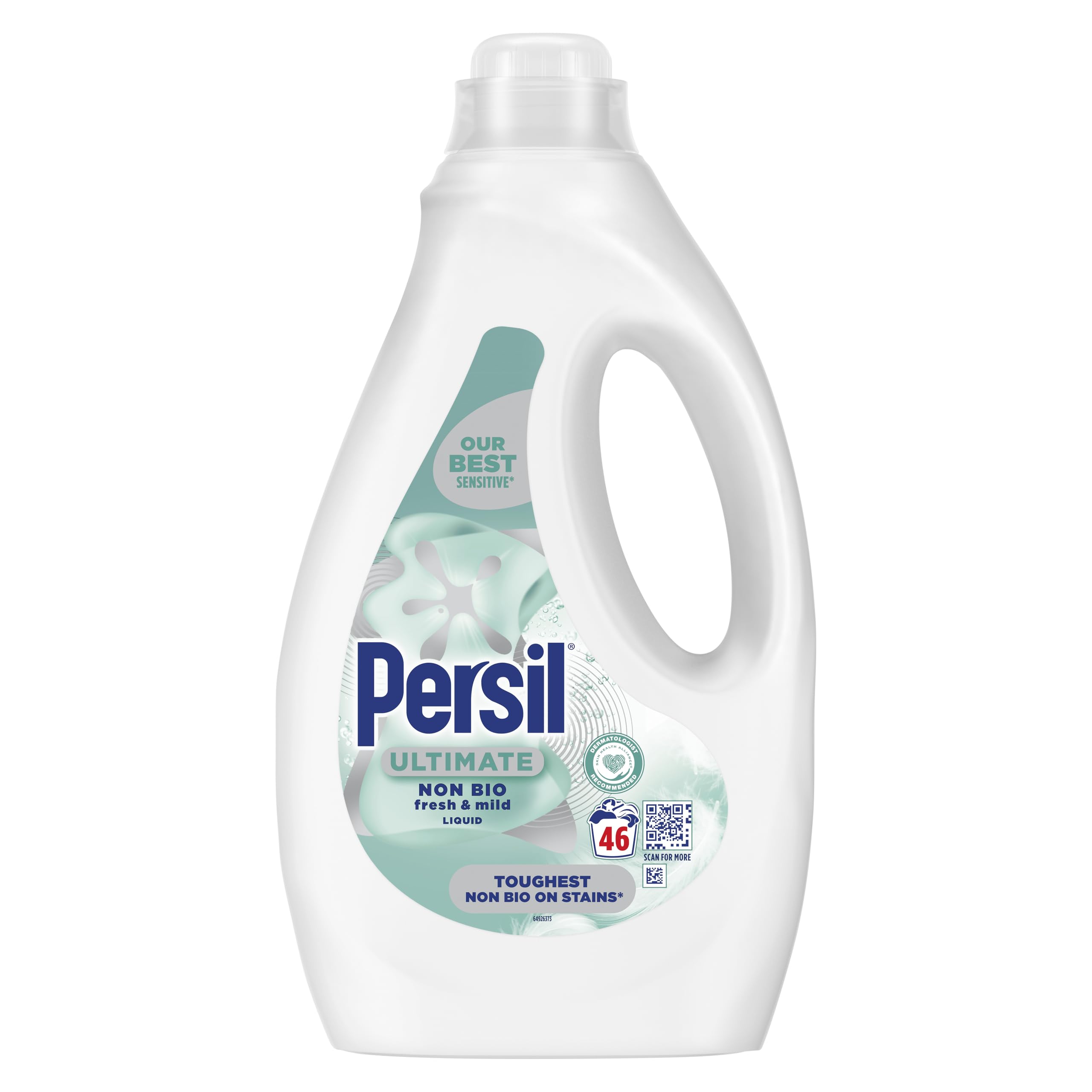 Persil Ultimate Non Bio Fresh & Mild Liquid Detergent - Tough on Stains | 1.24L | Sensitive Skin Formula