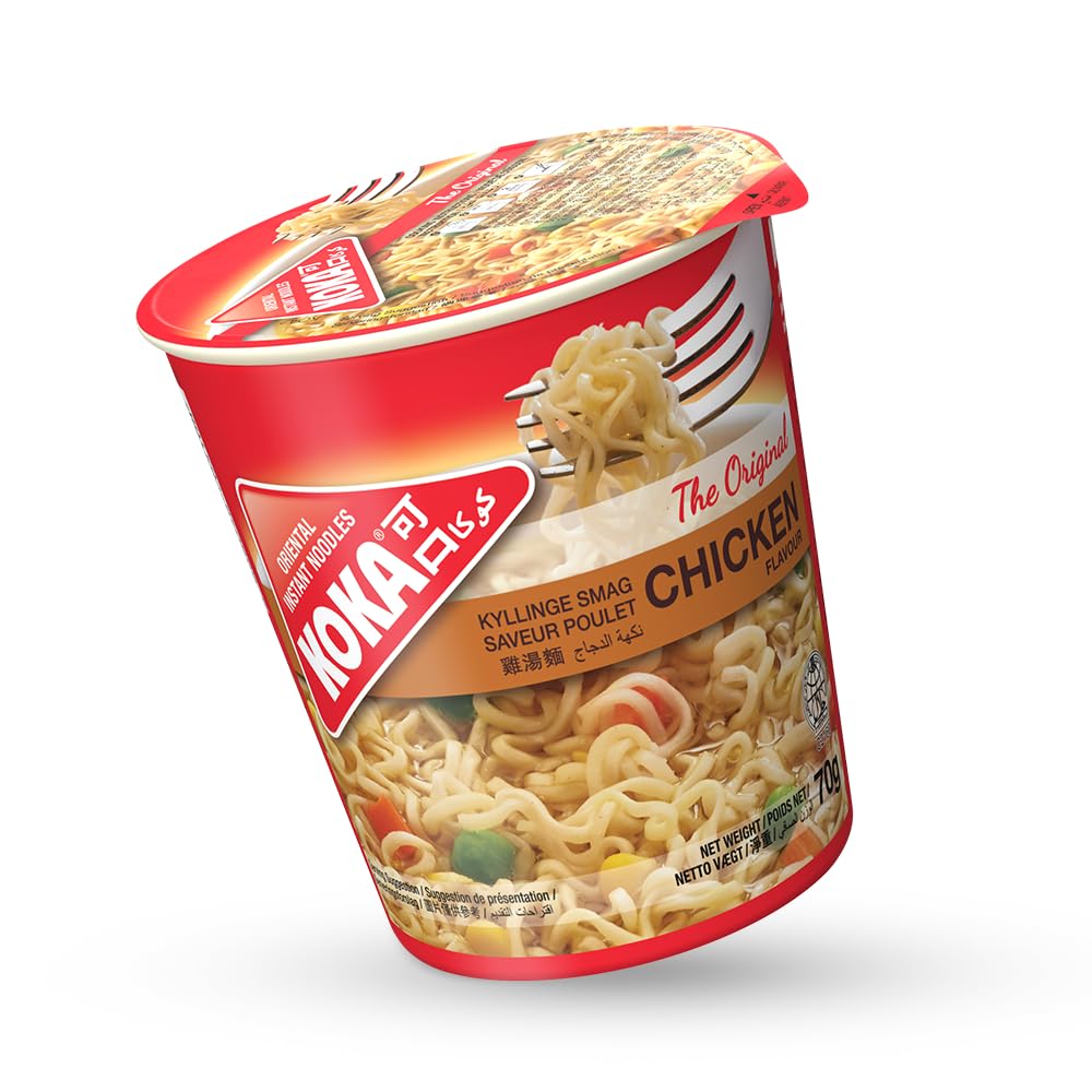 Koka Original Chicken Flavour Oriental Style Instantnudeln, 12 Tassen (je 70 g) 5
