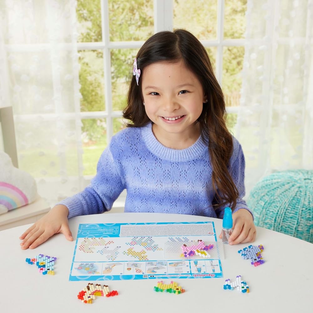 Aquabeads Unicorn Fantasy Craft Kit - 500 Beads & 6 Unicorn Designs for Ages 4+ 6