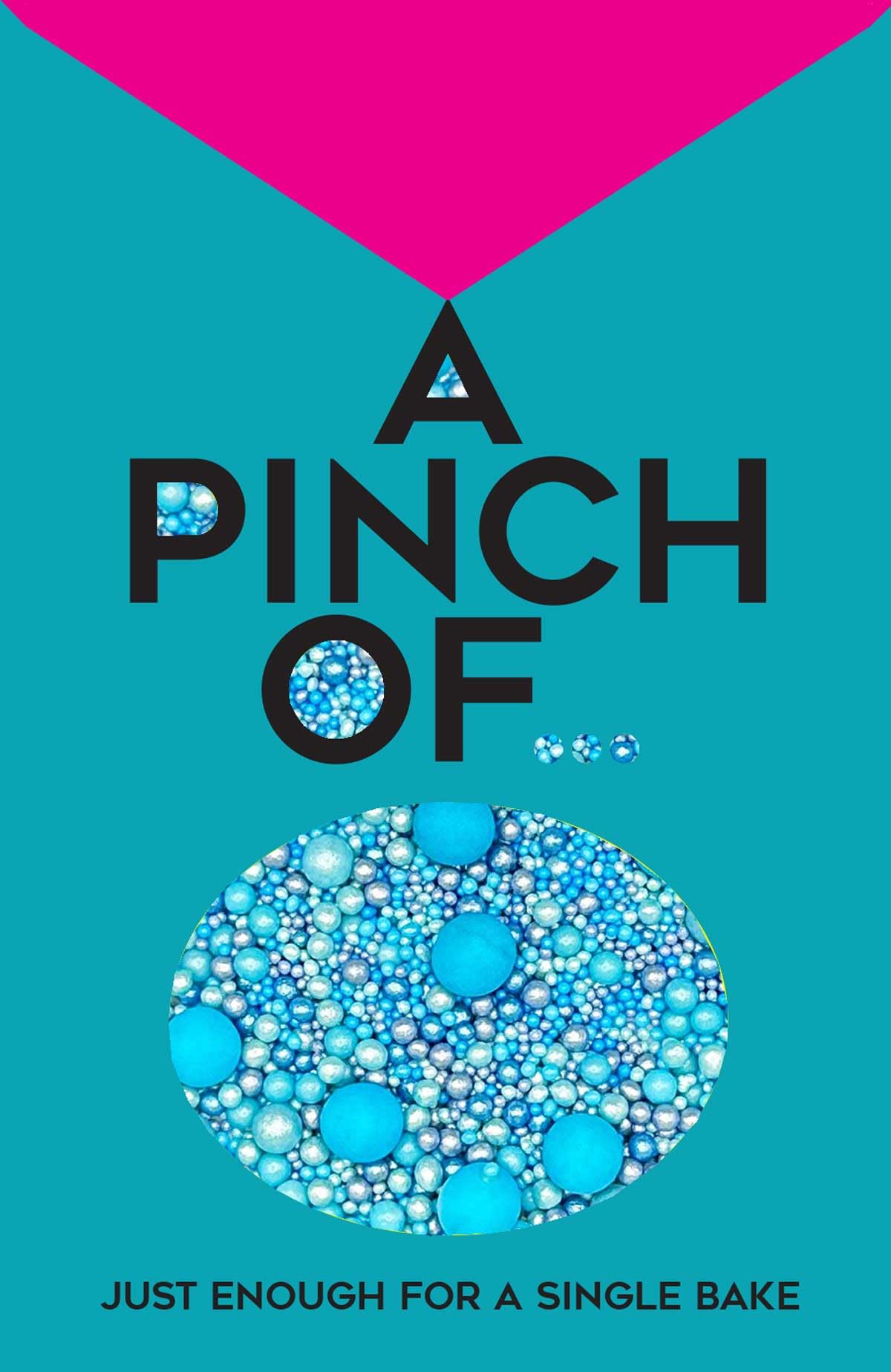 A Pinch of Pearls Mix - Blue Cake Topper Sprinkles | 30g Edible Shimmer 3