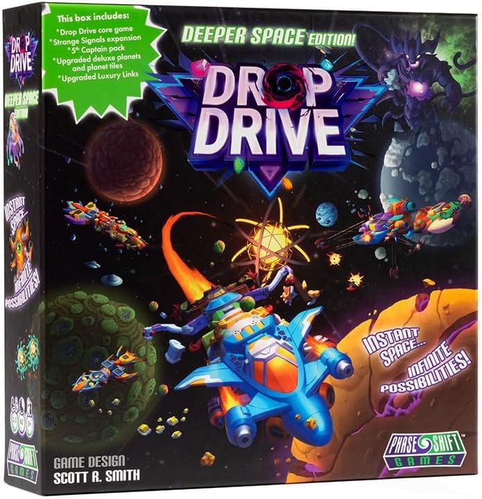 Phase Shift Games Drop Drive Deeper Space Edition Board Game