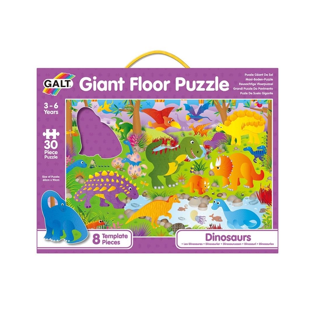 Galt Toys Giant Floor Puzzle - Dinosaurs, 30-Piece Extra Large Educational Puzzle for Kids Ages 3-6 11