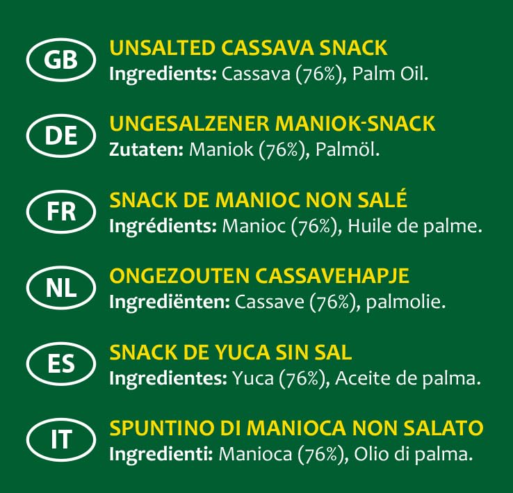 Tropical Sun Unsalted Cassava Chips, 80g 3