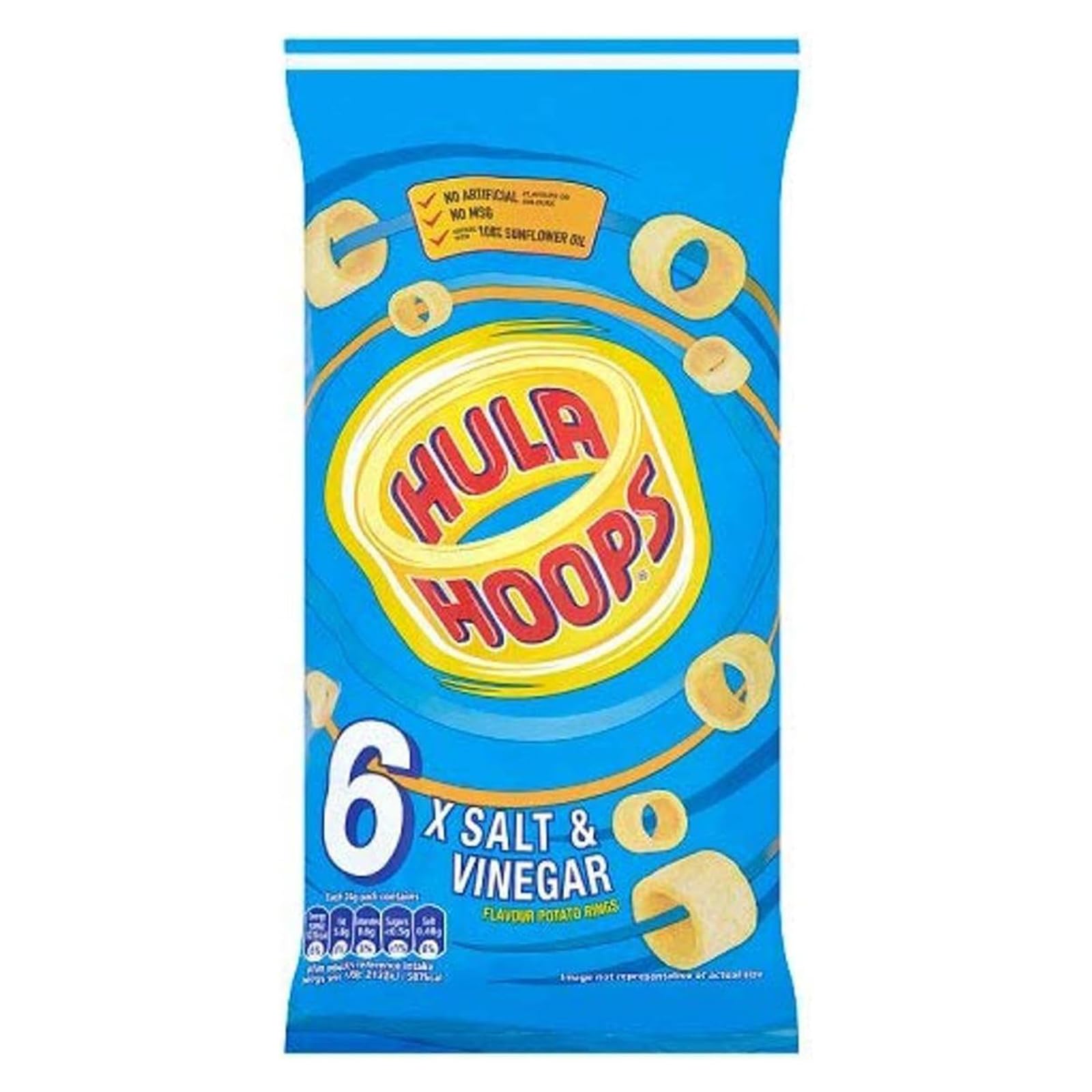 Hula Hoops Salt & Vinegar Multipack - 6 x 24g Bags