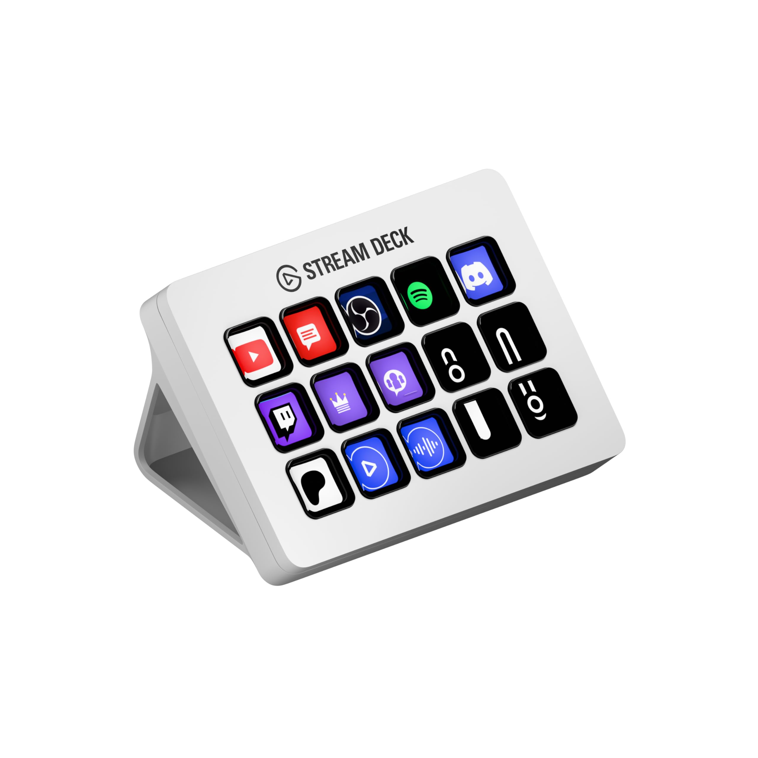 Elgato Stream Deck MK.2 Studio Controller - 15 Macro Keys | USB & Wi-Fi Connectivity | White 1