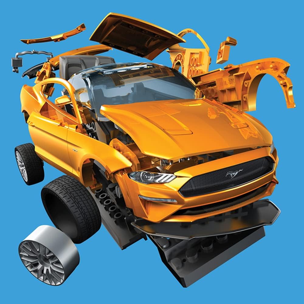 Airfix J6036 Quick Build Ford Mustang GT - Snap-Together Model Kit for Kids & Adults