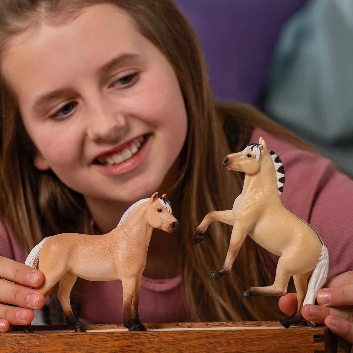 SCHLEICH Norwegian Fjord Horse Mare Figure 13980 | Ages 3+ | Cream 4