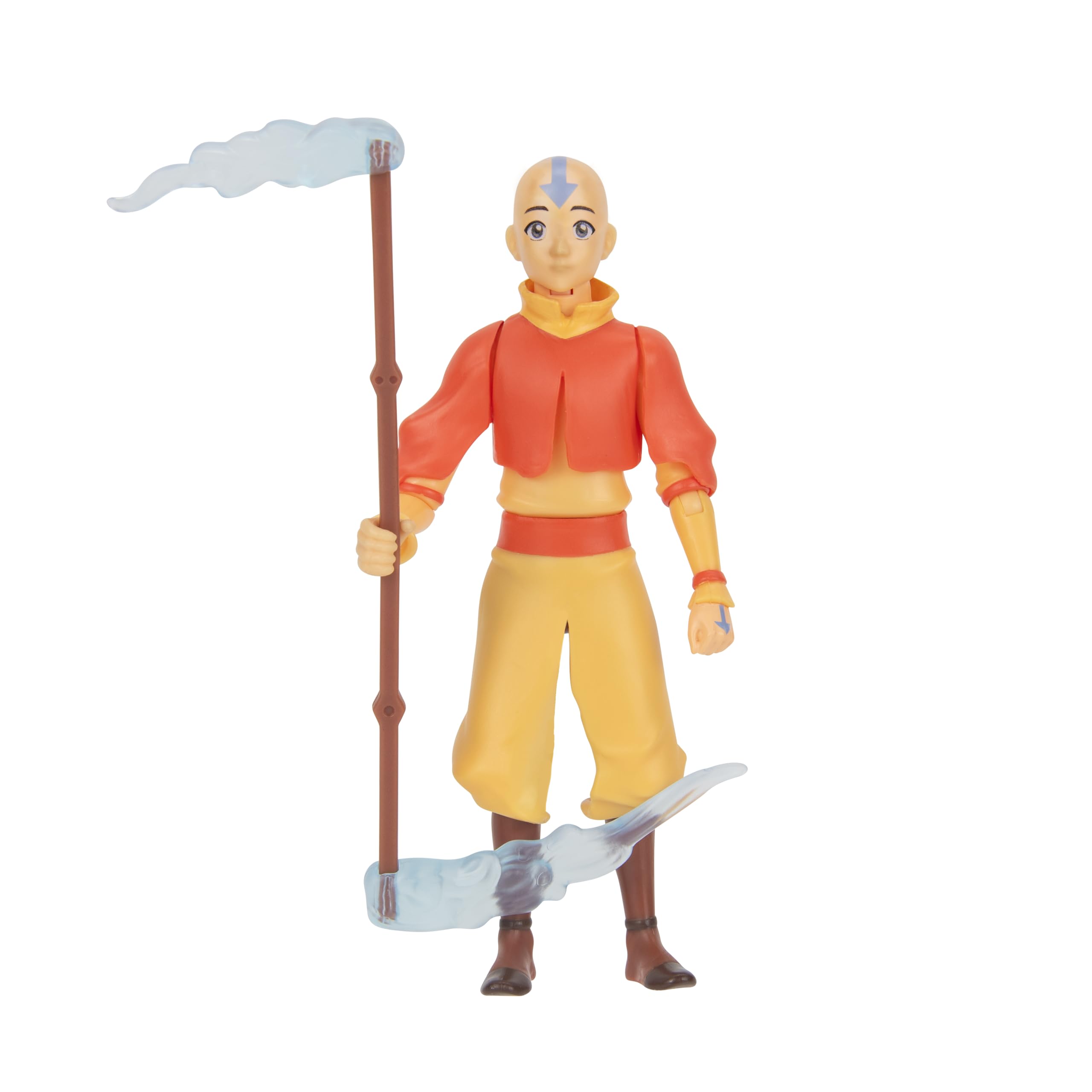 Jazwares Avatar: The Last Airbender Aang (Book One) 4.5-Inch Action Figure | 14 Points of Articulation