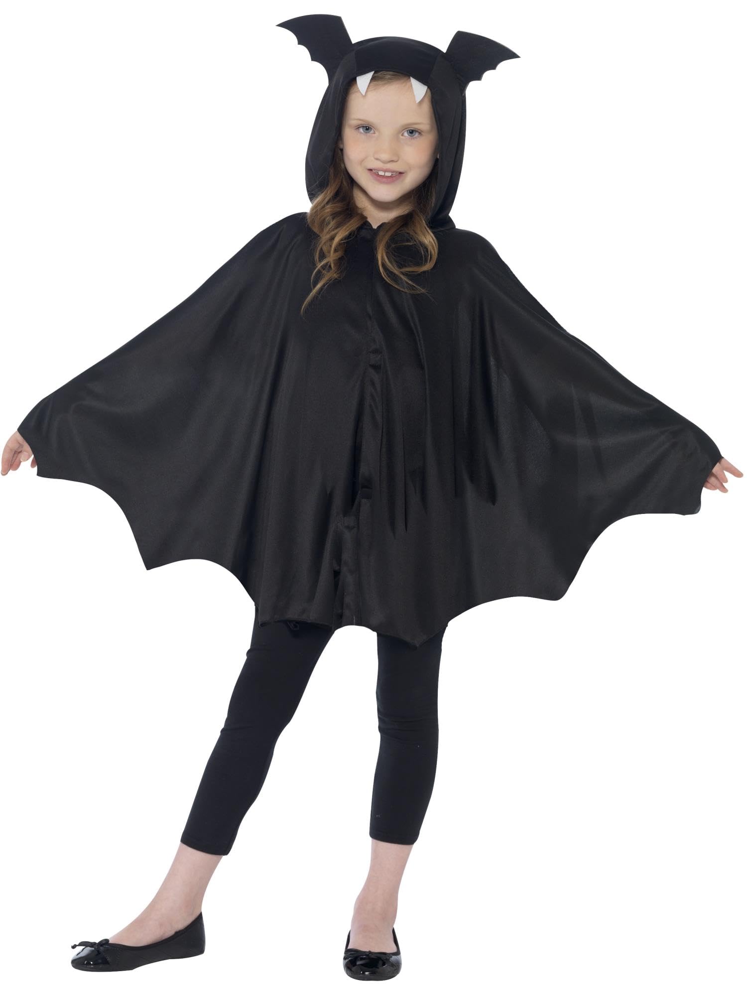Smiffys Bat Cape - Black Dress Up Costume Accessory for Kids 12