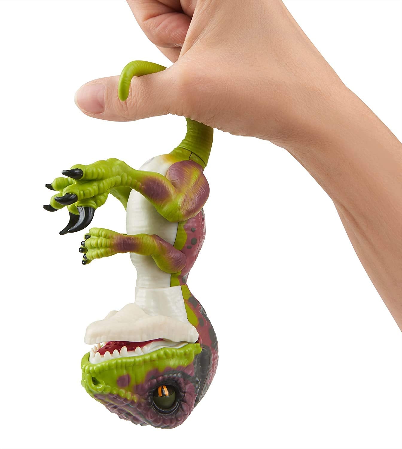 Fingerlings Untamed Raptor - Interactive Baby Dinosaur Toy - Stealth Green 4