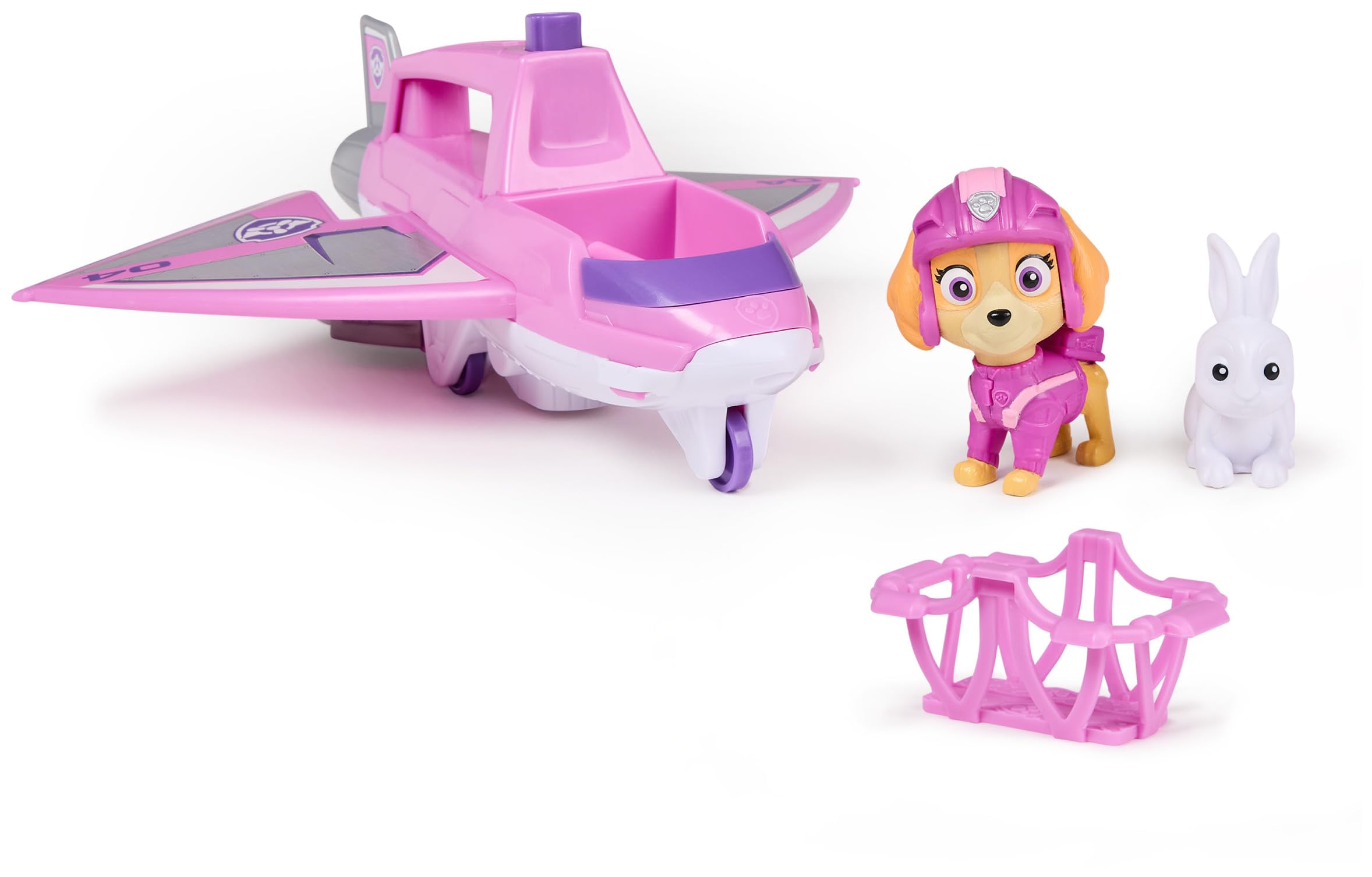 Paw Patrol Air Rescue Skye Action Figure & Hero Claw Jet Plane with Bunny Toy | Ages 3-9