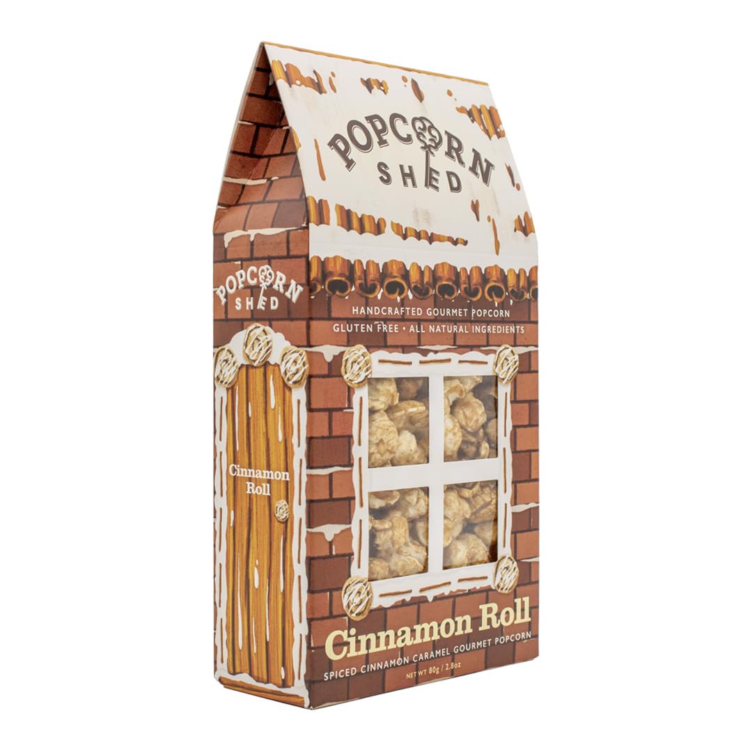 Popcorn Shed Cinnamon Roll Gourmet Popcorn - Spiced Cinnamon Caramel Flavour, 80g