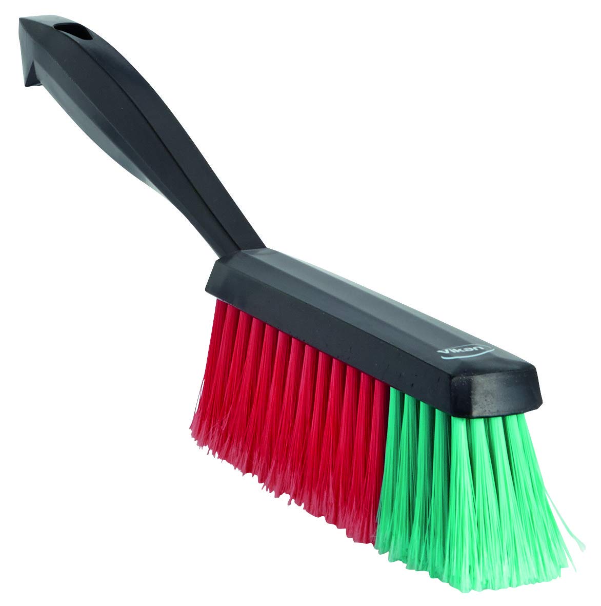 Vikan - 450252 Hand Brush with Short Handle, Soft Bristles, Black, 330 mm