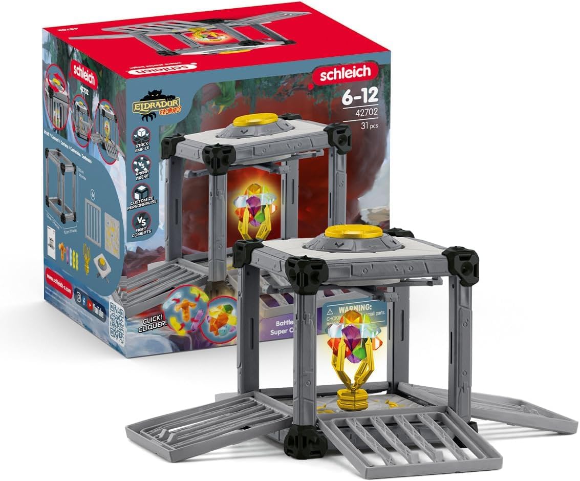 Schleich ELDRADOR CREATURES BattleCave Super Crystals Playset - Ages 7-12