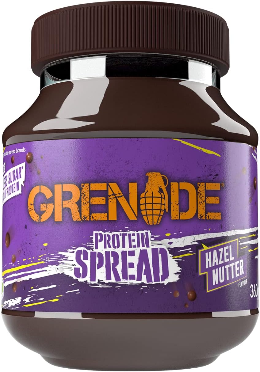 Grenade Hazel Nutter Protein Spread 360g - High Protein, Low Sugar Chocolate Hazelnut Spread with Real Hazelnut Pieces