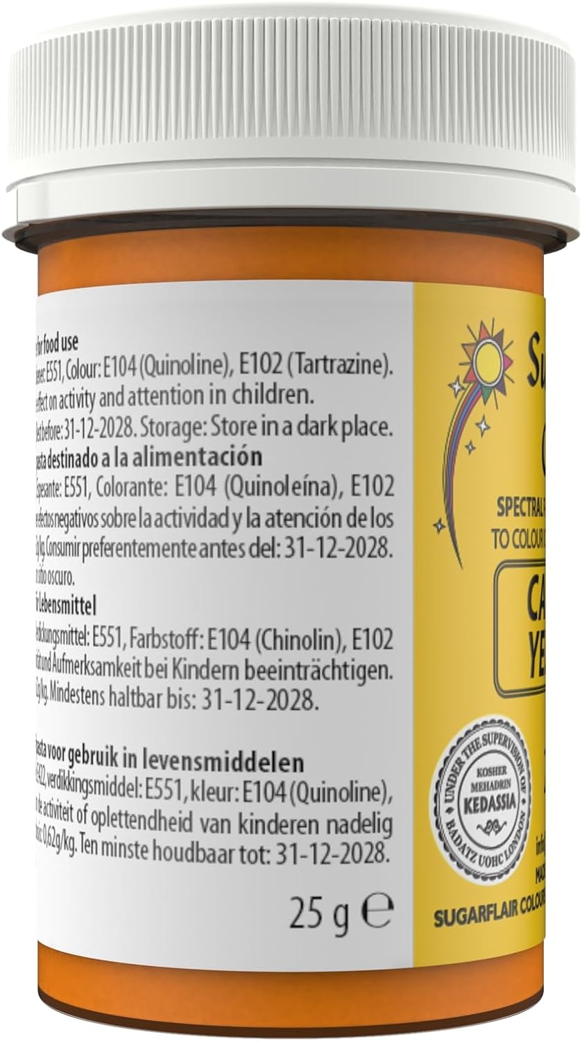 Sugarflair - Spectral Canary Yellow Food Colouring Paste (25g) 3