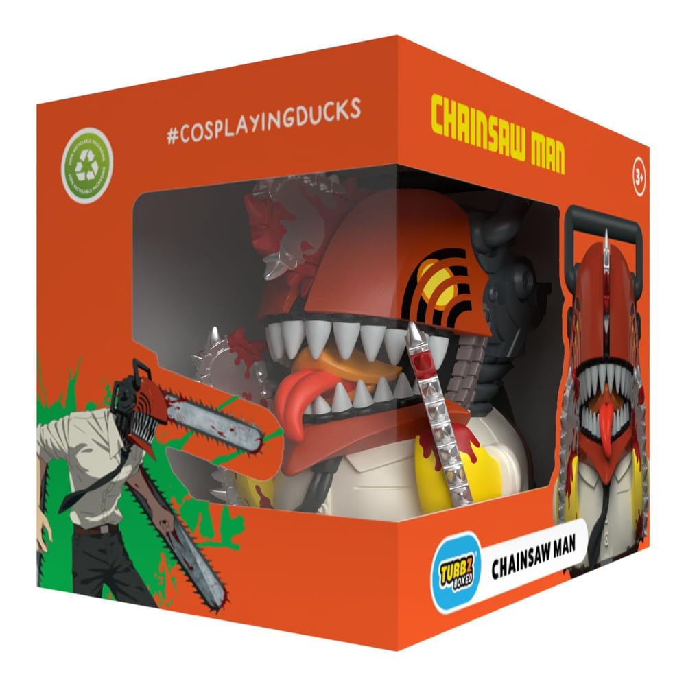 TUBBZ Boxed Edition Chainsaw Man - Denji Cosplaying Rubber Duck Vinyl Figure 6