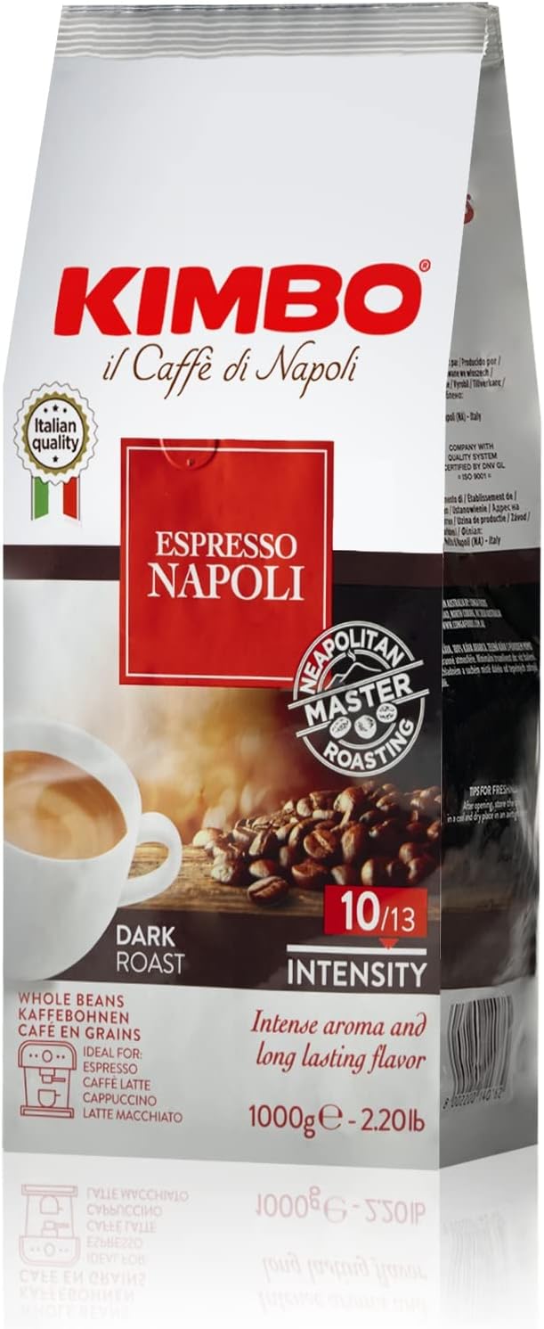 Kimbo Espresso Napoli Ganze Kaffeebohnen - Dunkle Röstung 250g 5