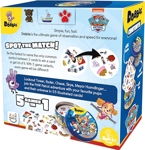 Asmodee Dobble Paw Patrol Card Game 5