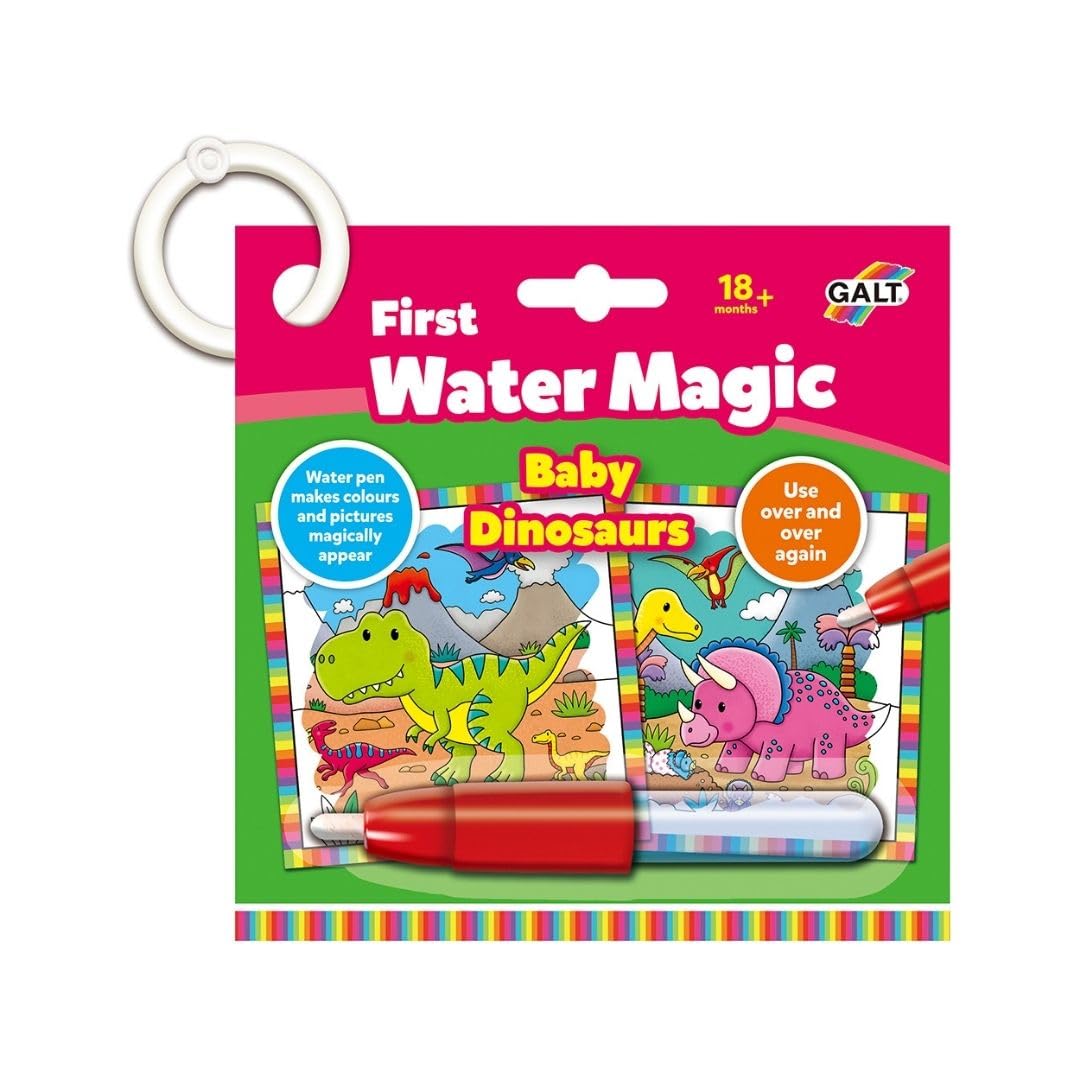 Galt First Water Magic - Baby Dinosaurs Reusable Water Colouring Book for Toddlers 8