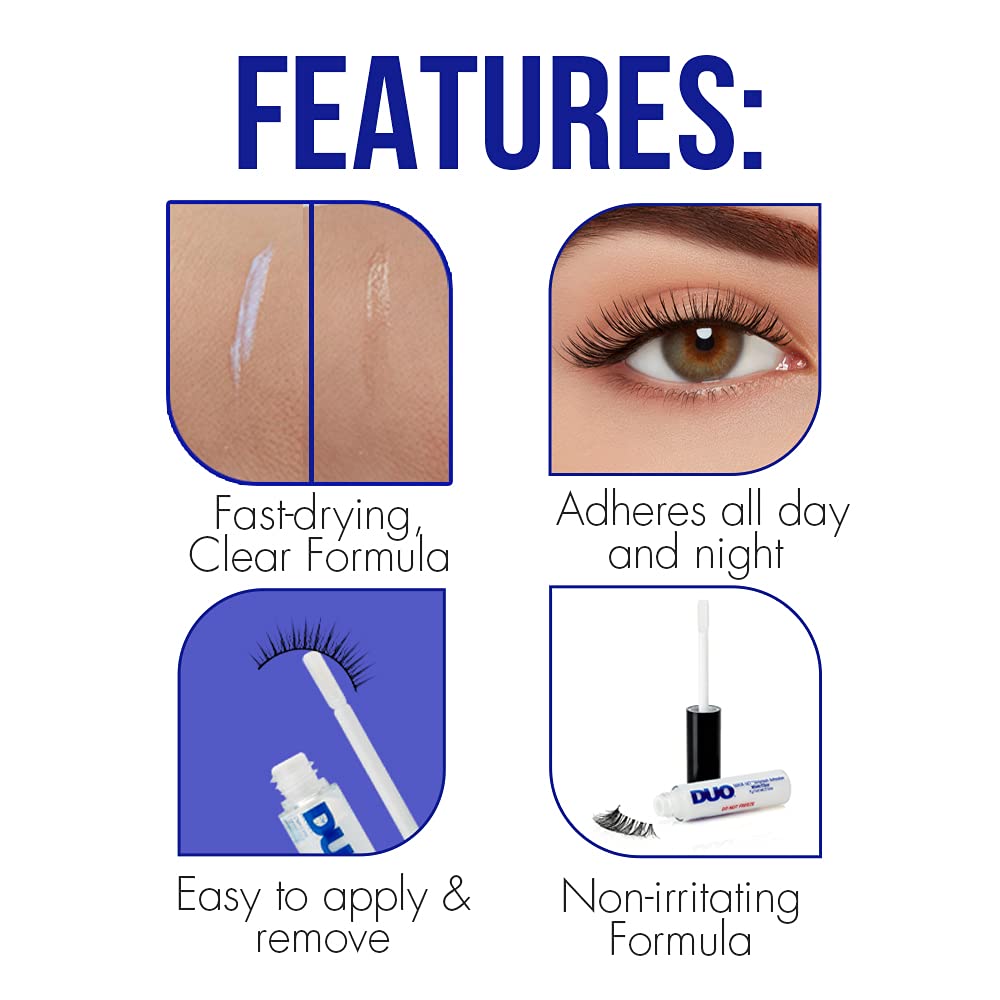 Duo Quick-Set Clear Lash Adhesive with Applicator (5g) 6