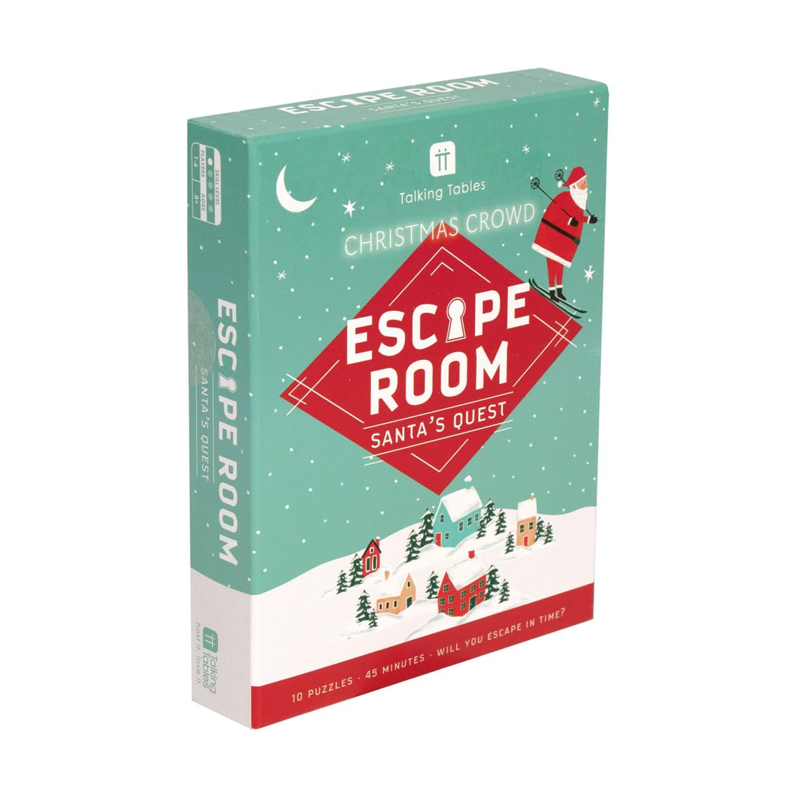 Talking Tables Escape Room Host Night Santa's Quest Christmas Board Game