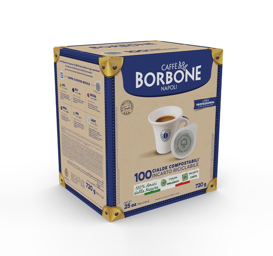Caffè Borbone - Black Coffee Blend Compostable Pods (100 Pads, ESE 44 mm) 4