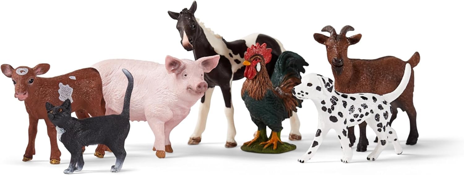SCHLEICH Farm World - 7 PC Farm Animal Playset with Realistic Figurines for Kids 3+ 10