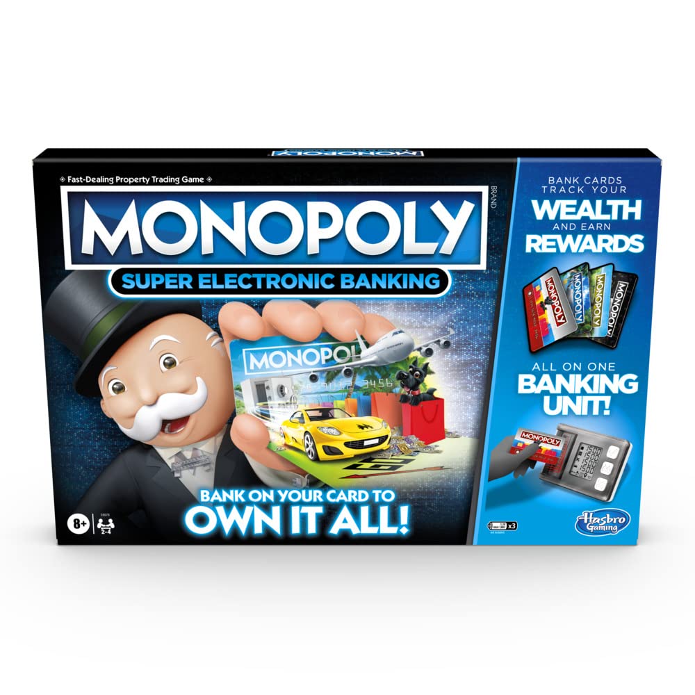 Monopoly Ultimate Rewards Family Board Game with Electronic Banking | Ages 8+ | 2-4 Players