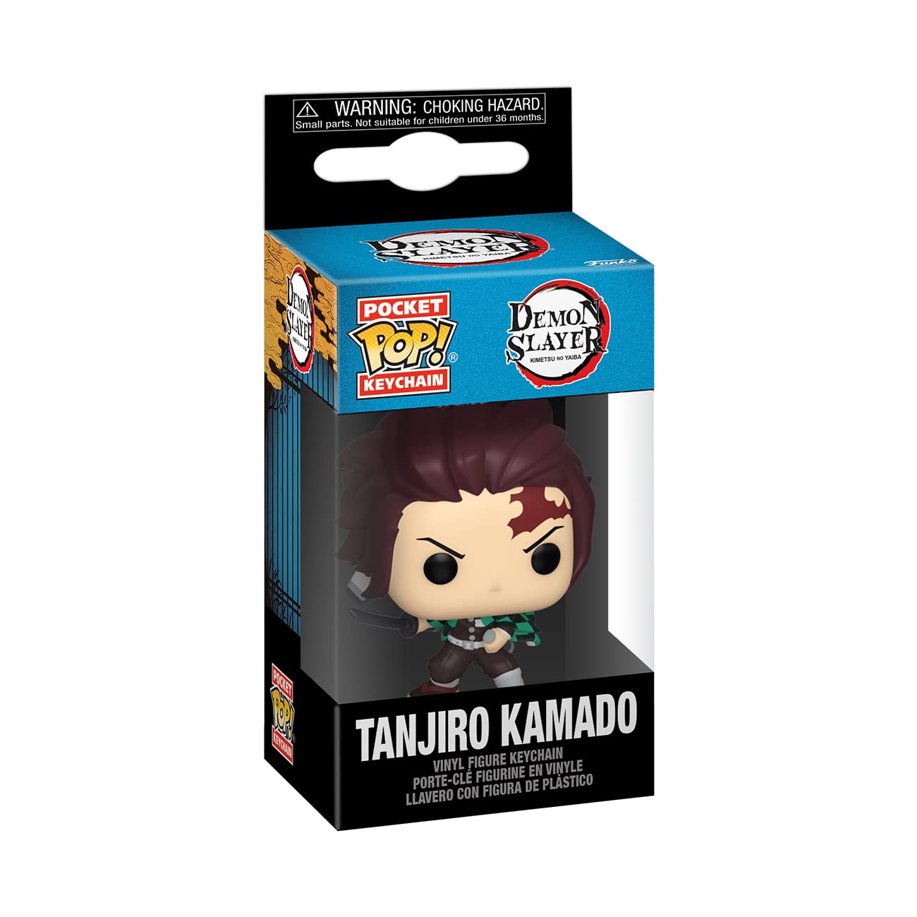 Funko POP! Keychain Demon Slayer Tanjiro Kamado Vinyl Figure | 4.63-in Tall