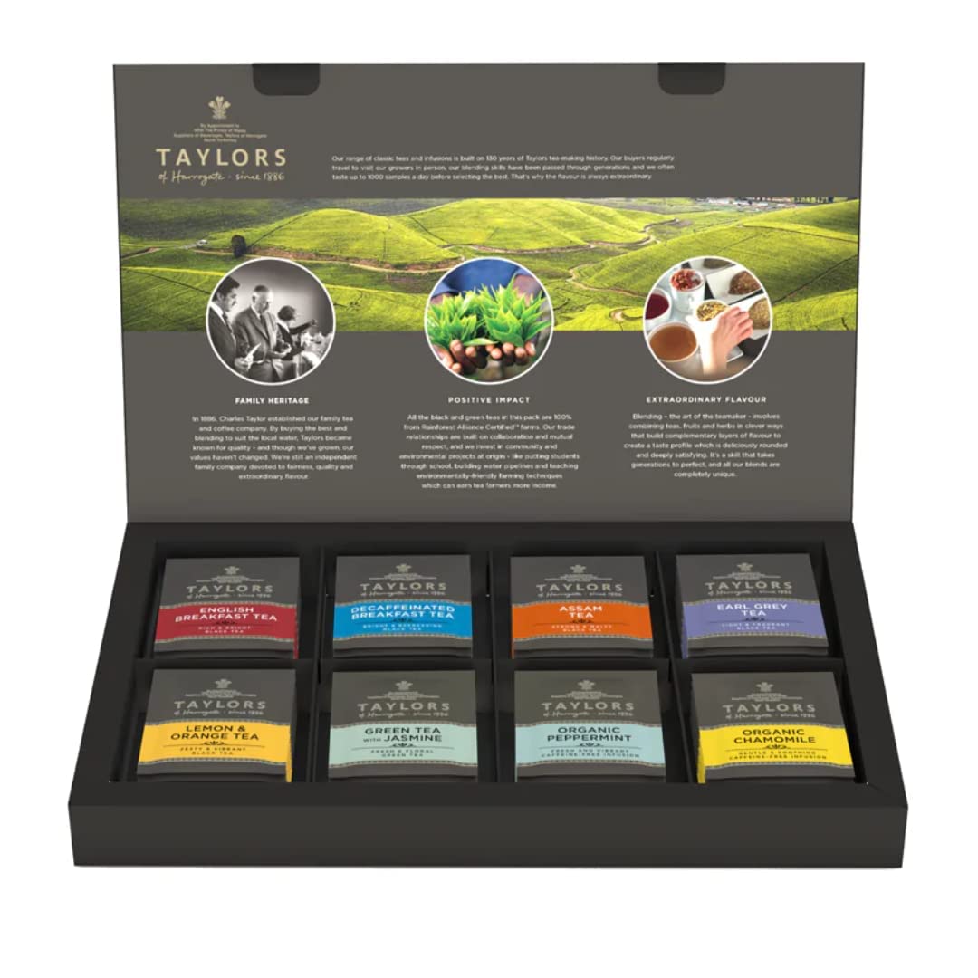 Taylors of Harrogate Assorted Speciality Teas Selection Gift Box - 8 Flavour Variety Pack